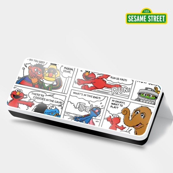 SST4-กล่องอเนกประสงค์ : Sesame Street Comic Multipurpose Storage Tin Box (PC-BOX-WH-401) W20.5xH8xS3