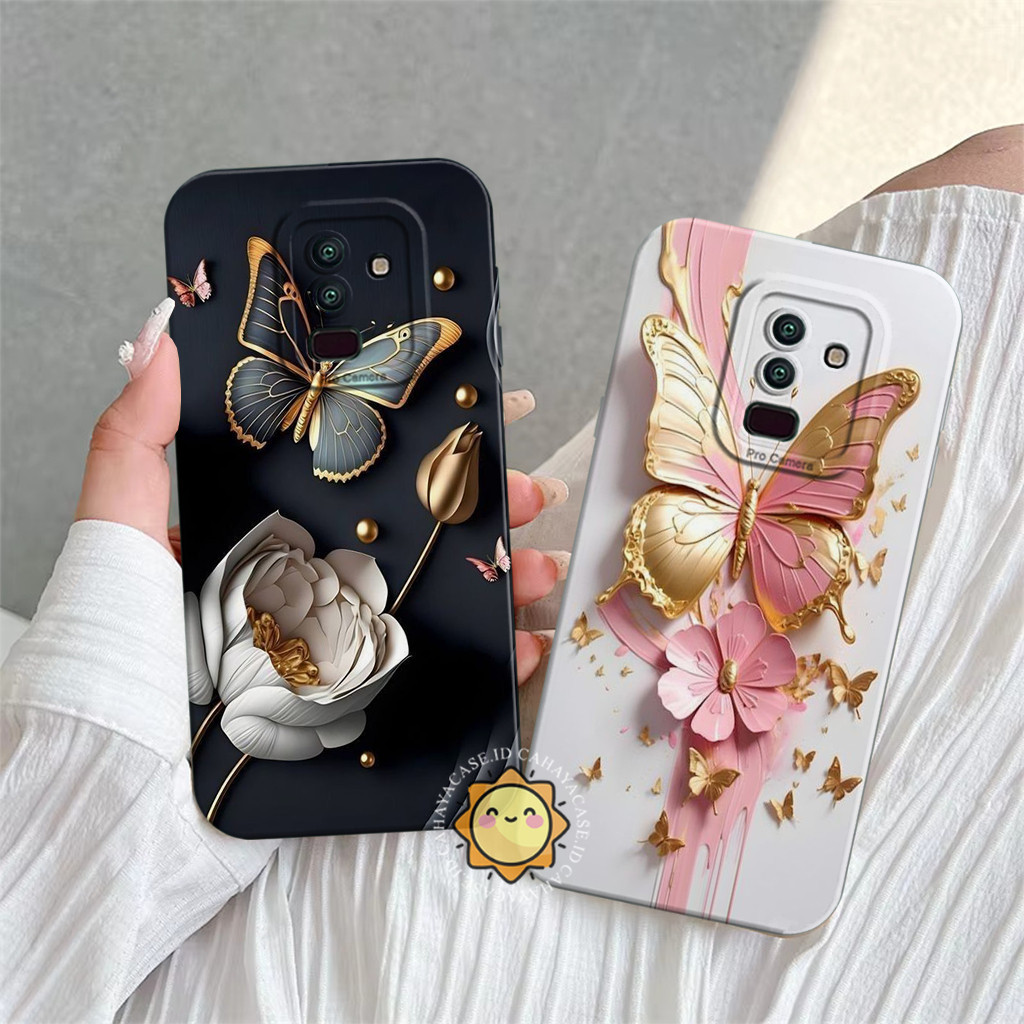 ปลอกยืดหยุ่น Samsung A6 Plus J8 2018 J4 J6 Plus J7 Prime Butterfly Motif - Silicone - Softcase All T