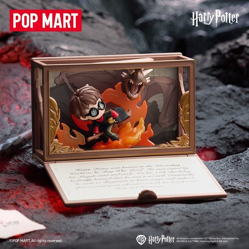 P POPMART POPMART Harry Potter Hogwarts Character Story Series ฉากรูปกล่องลึกลับของเล่น