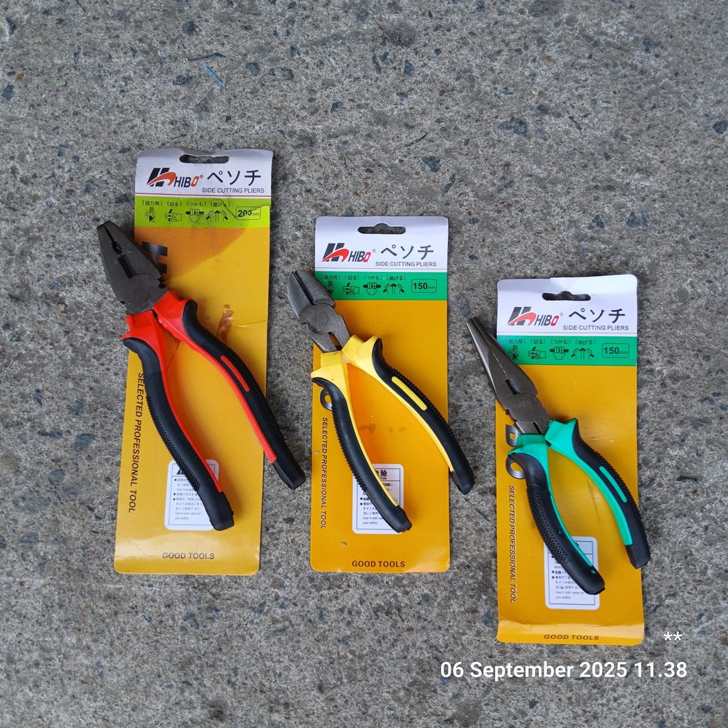 PLIERS / PLIERS COMPLETE SET / 6-INCH PLIERS SET PACKAGE / 3 ชุด 6-INCH COMBINATION CUTTING PLIERS