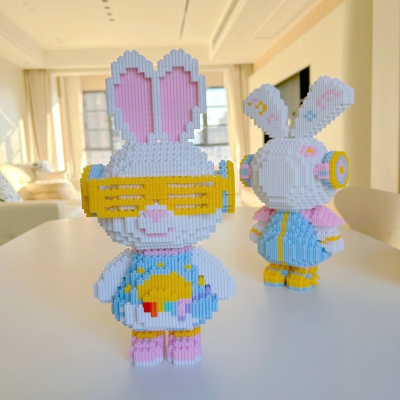 🐰พร้อมส่ง🐰 บล็อกตัวต่อ กระต่าย 1ชุดมี2ชิ้น ซื้อหนึ่งรับฟรี บล็อคตัวต่อ เลโก้ rabbit บล็อกตัวต่อเลโก้ ของเล่นเด็ก - รูปที่ 5