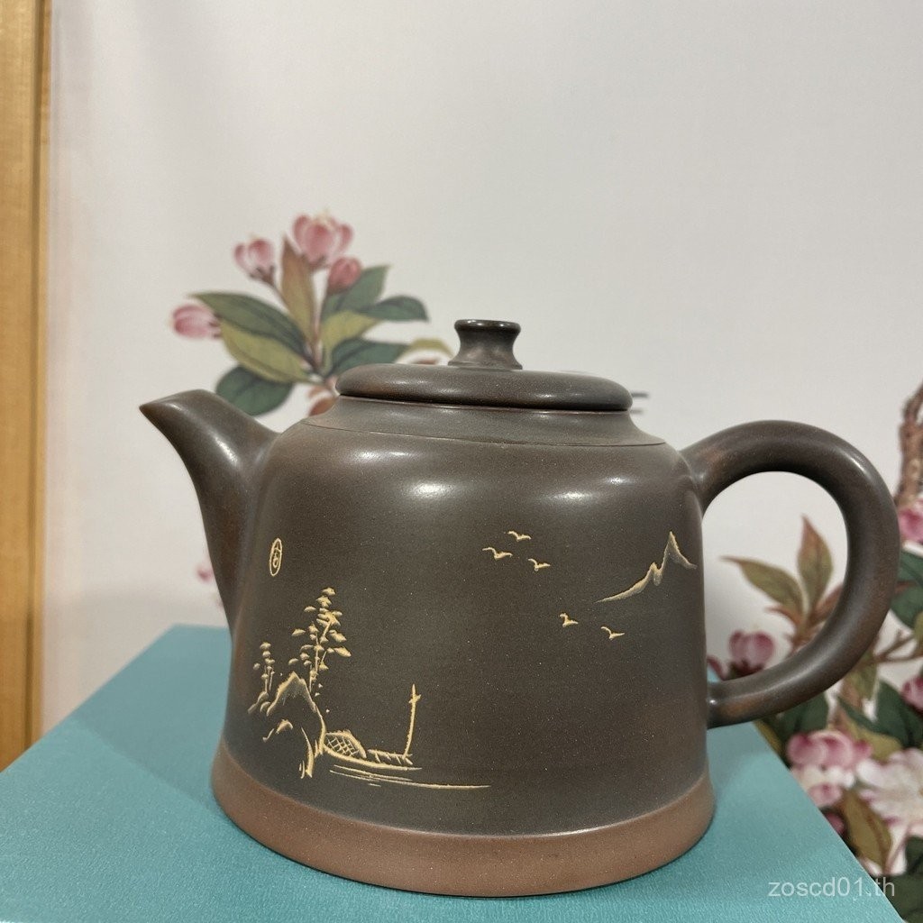 Hot Guangxiqinzhou Xixing เครื่องปั้นดินเผากาน้ําชาทําด้วยมือแร่ดิบวัสดุโคลนไม่มีเลือกชาสํานักงานประ