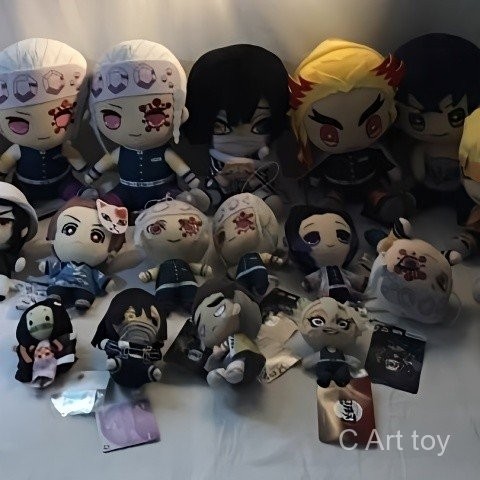 【พร้อมส่ง】ตุ๊กตา demon slayer figure demon slayer plush doll akaza buzzmod doma wcf ichiban kuji qpo