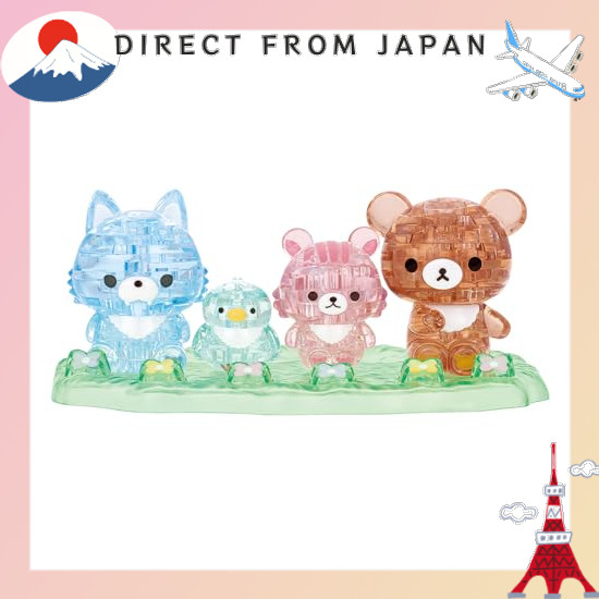 【From Japan】 Beverly 76 pieces, crystal puzzle, Chiroko Bear and Friends 50315.