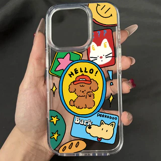 Hard Acrylic Case เคส for iPhone 18Pro 17 11 16 13 15 14 12 Pro Max เคสไอโฟน11 เคสโทรศัพท์มือถือกันกระแทกป้องกันสีเหลือง