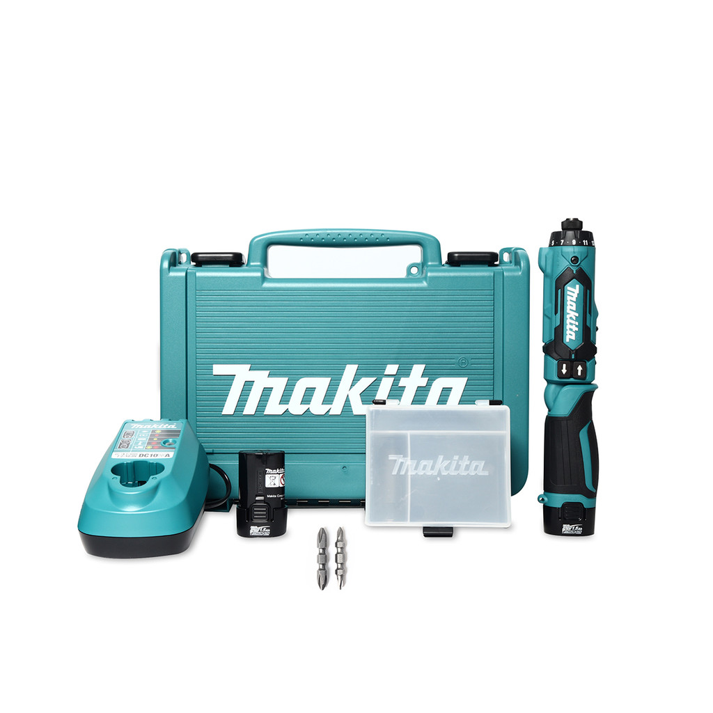MAKITA DF012DSE สว่านไขควงไร้สาย 7.2 โวลต์ 3/16 นิ้ว แรงบิดหมุน 8.0 นิวตันเมตร รวมแบตเตอรี่-แท่นชาร์