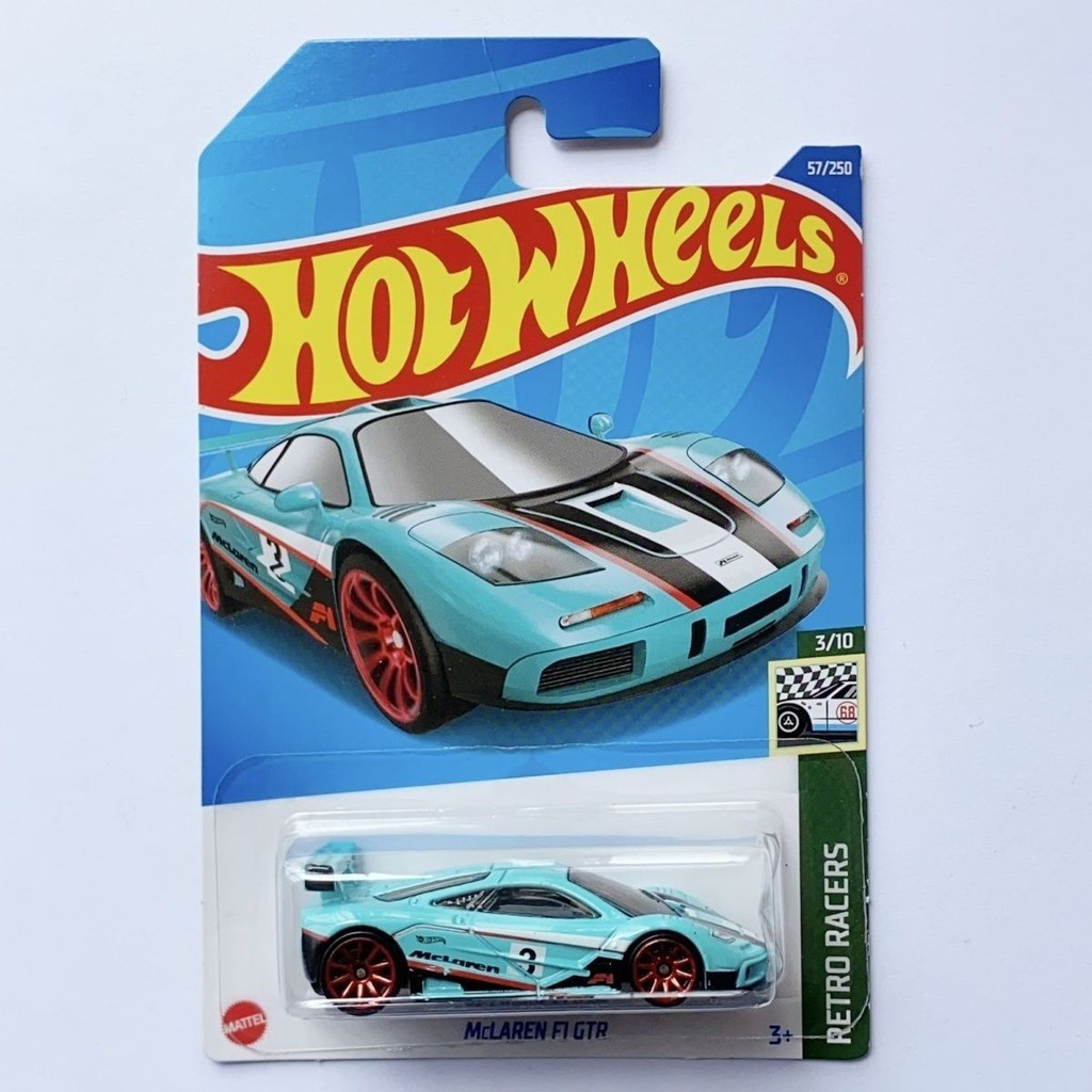 Hotwheels Hotwheels McLaren F1 GTR McLaren Sports Car สีน้ําเงิน สีดํา