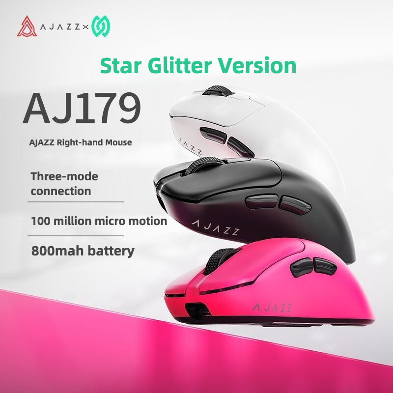 AJJAZZ AJ179NL เมาส์ Trimode น้ําหนักเบา Lowlatency Bluetooth Office เกม PAW3395