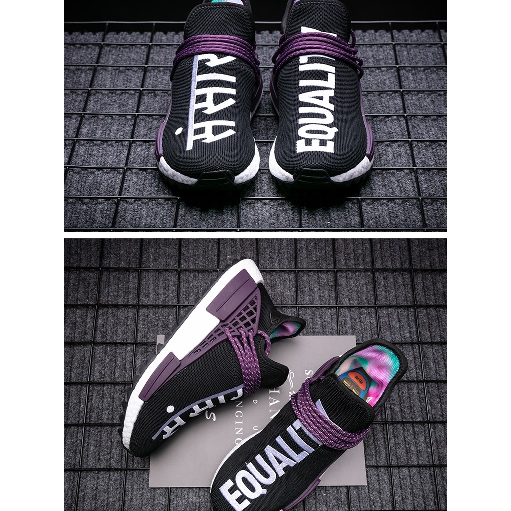 ใหม่คอปกมะพร้าววิ่งสไตล์ใหม่ Fei Dong Joint NMD ป๊อปคอร์นจริง Breathable Soft Sole ผู้ชายผู้หญิงคู่ก