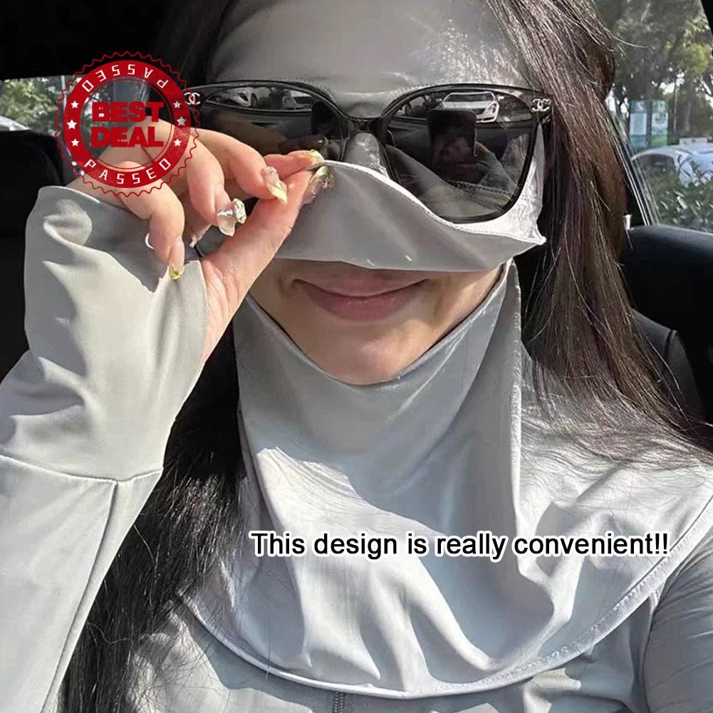Facekini Neck Protection Sunscreen Mask Summer Full Mask Mask Face Face Sunshade Protective M0m1