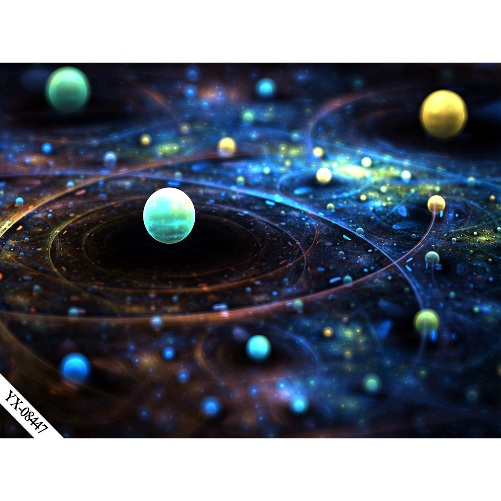 ผ้าพื้นหลังใหม่ yy Live Room Universe Starry Sky Night Sky Live Wall 2x1.5 High Anchor Influencer