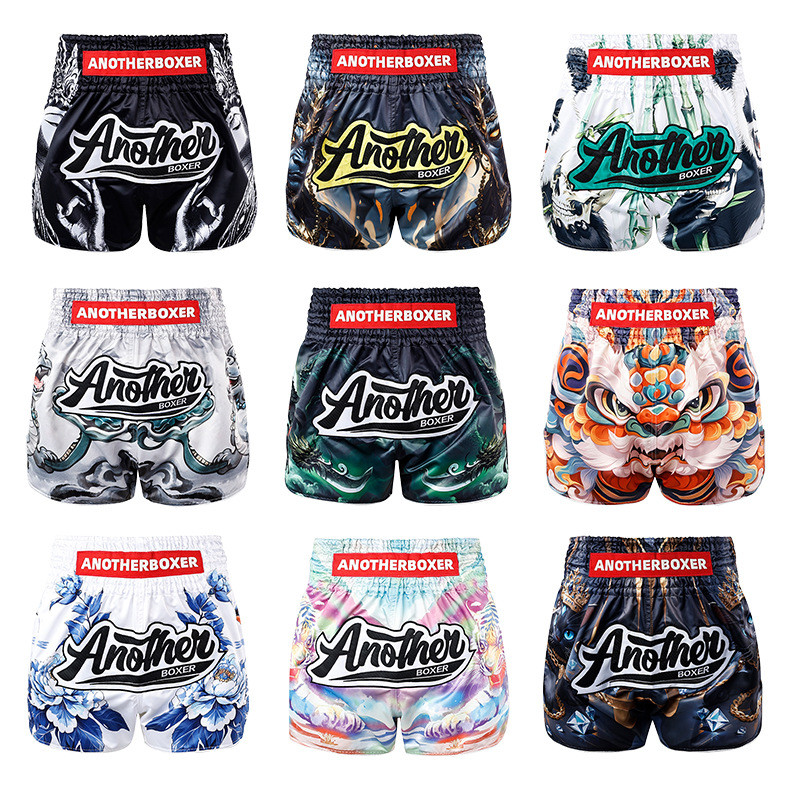 2025 New Multi-Color Boxing Shorts Thai Boxing Competition Training Clothing Shorts European Size Mu
