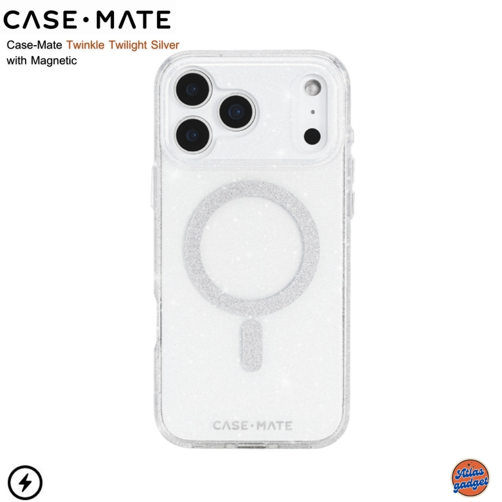 Case-Mate Twinkle Twilight Silver with Magnetic - เคสมือถือ iPhone 17 Pro / 17 Pro Max