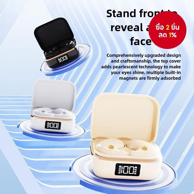 J11 หูฟัง TWS บลูทูธ 5.4 In Ear Sleeping หูฟัง HD หูฟังสเตอริโอกันน้ําสําหรับสมาร์ทโฟน