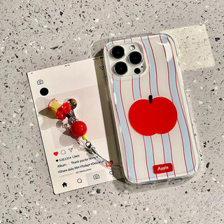 เข้ากันได้กับ iPhone 16 15 14 13 12 11 Pro Max 16E X Xr Xs Max 7 8 Plus SE2020 เคสโทรศัพท์เส้นนามธรรม + Lanyard Clear So