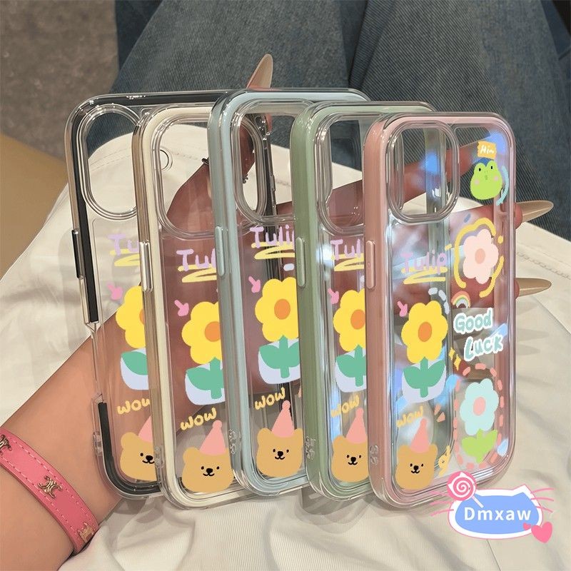 ดอกไม้น่ารักกบหมีเคสโทรศัพท์สําหรับVivo G2 T4X T4 Ultra T3 Lite T3X T2 T1 Pro Snapdragon778g S1 Z9 L