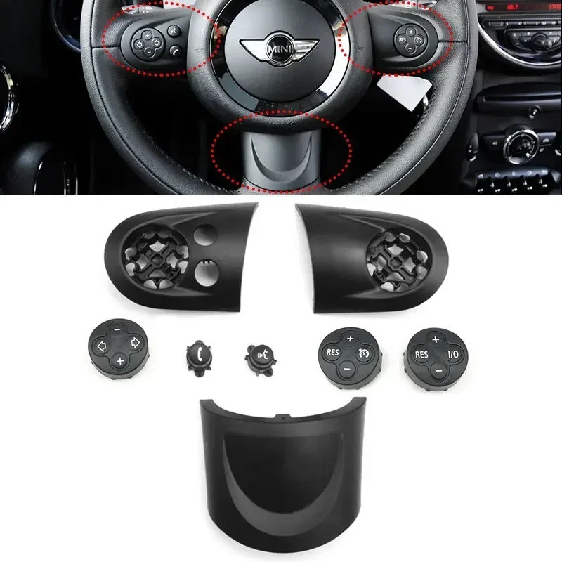สําหรับ BMW MINI Cooper R55 R56 R57 R58 R59 R60 R61 07-14 พวงมาลัยรถมัลติฟังก์ชั่ Cruise Control ปุ่