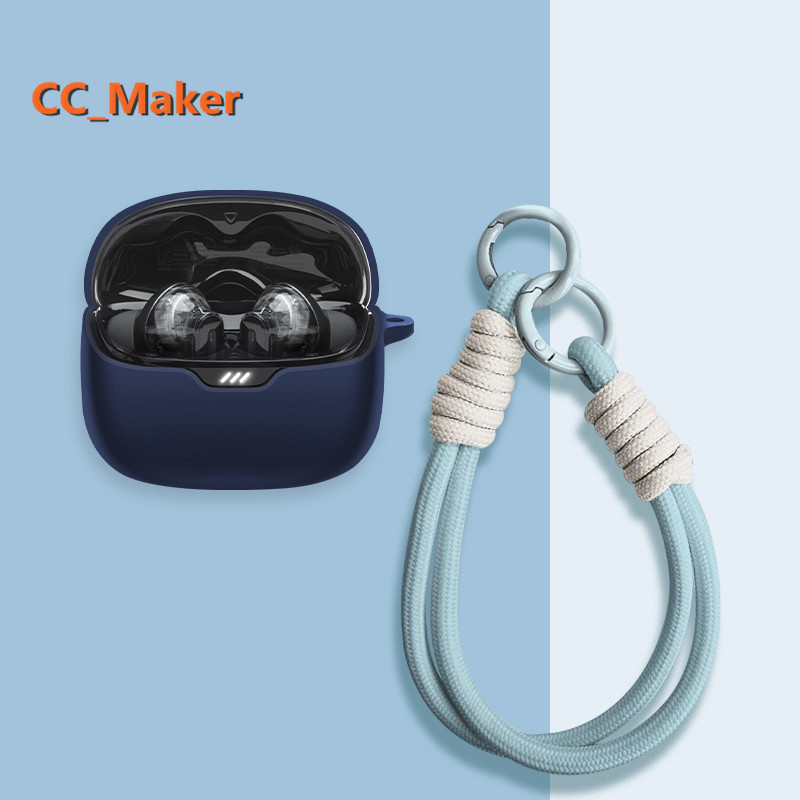 For JBL TUNE Beam Case JBL Tune 245 NC Silicone Soft Case Cute Lanyard Suitable for JBL TUNE Beam Sh