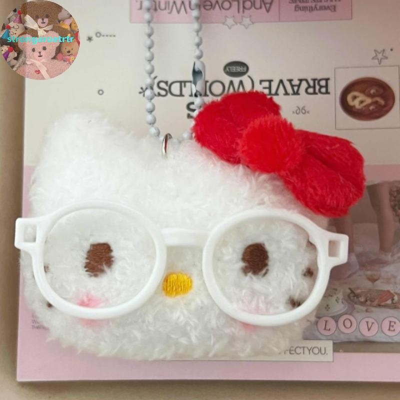 ตุ๊กตาพวงกุญแจและเข็มกลัด Hello Kitty แบบ.Plushies เหมาะสำหรับเป็นของขวัญและอุปกรณ์เสริมกระเป๋า
