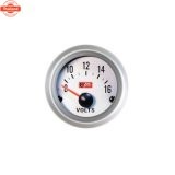 Autogauge เกจ์วัด โวลท์ วัดโวลท์ แตเตอรี่ วัดแต volt battery gauge รุ่น silver face 2 นิ้ว ขอเงิน /พ