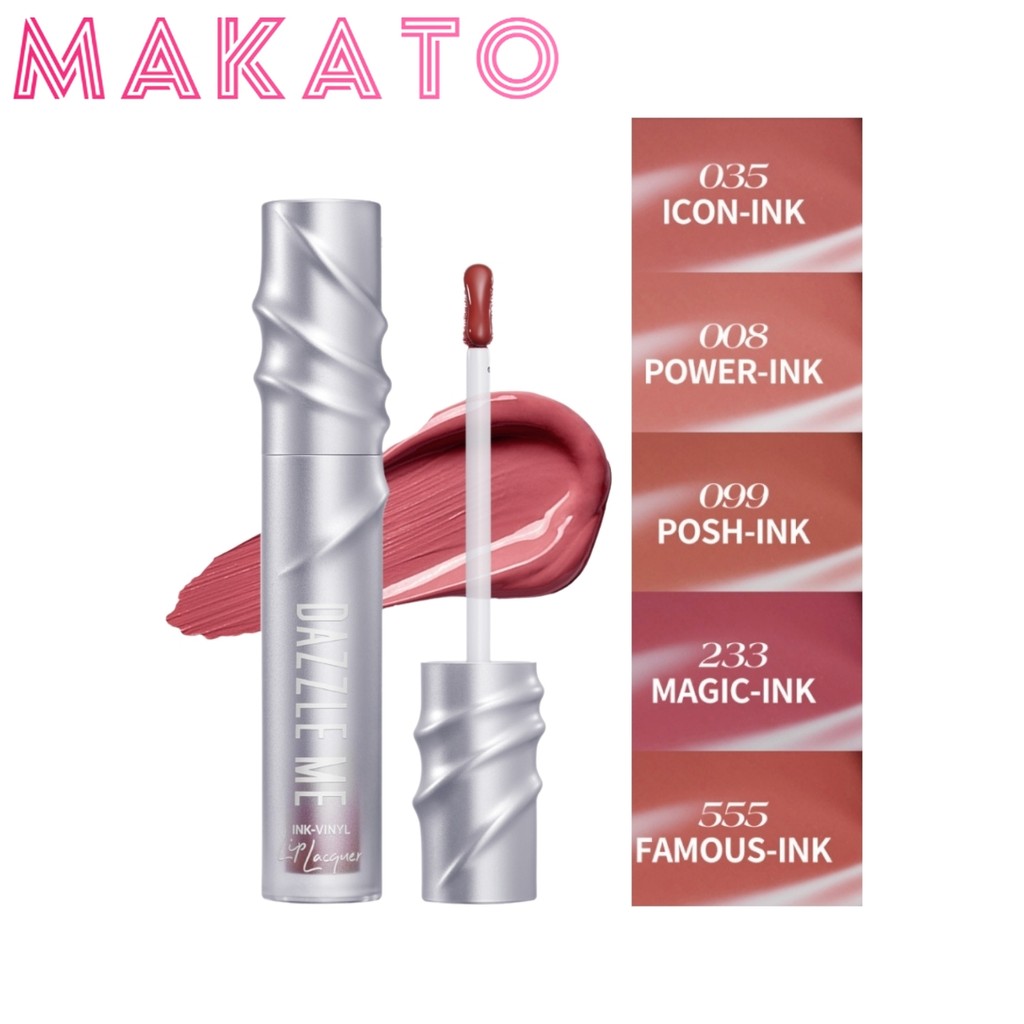 DAZZLE ME Ink Vinyl Lip Lacquer แดซเซิลมี ลิป ปากอิ่ม สีแน่นชัด ปากสวยฉ่ำ ติดทนยาวนาน