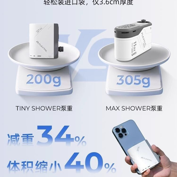 HOT DEALTail flextail 2nd Generation Bath Handy เครื่องมือไฟฟ้าปั๊มอาบน้ํากลางแจ้ง Camping Self-Driv