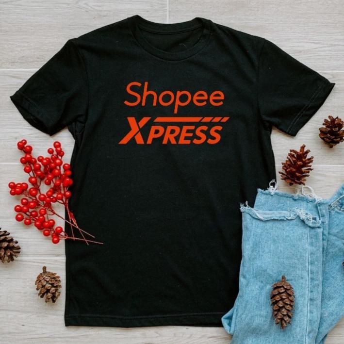 เสื้อยืดshoppee express เสื้อยืดคอกลมสกรีนหน้าอก เนื้อผ้าcotton100%เนื้อผ้าเกรดพรีเมี่ยม