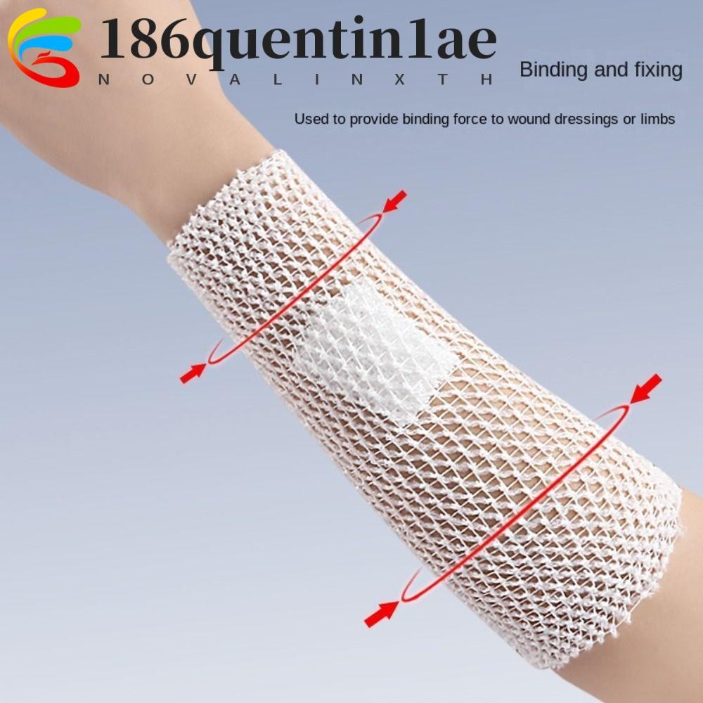 QUENTIN1AE Tubular Bandage ยืดหยุ่นระบายอากาศได้ สำหรับพันแผลข้อมือและคอของผู้ใหญ่