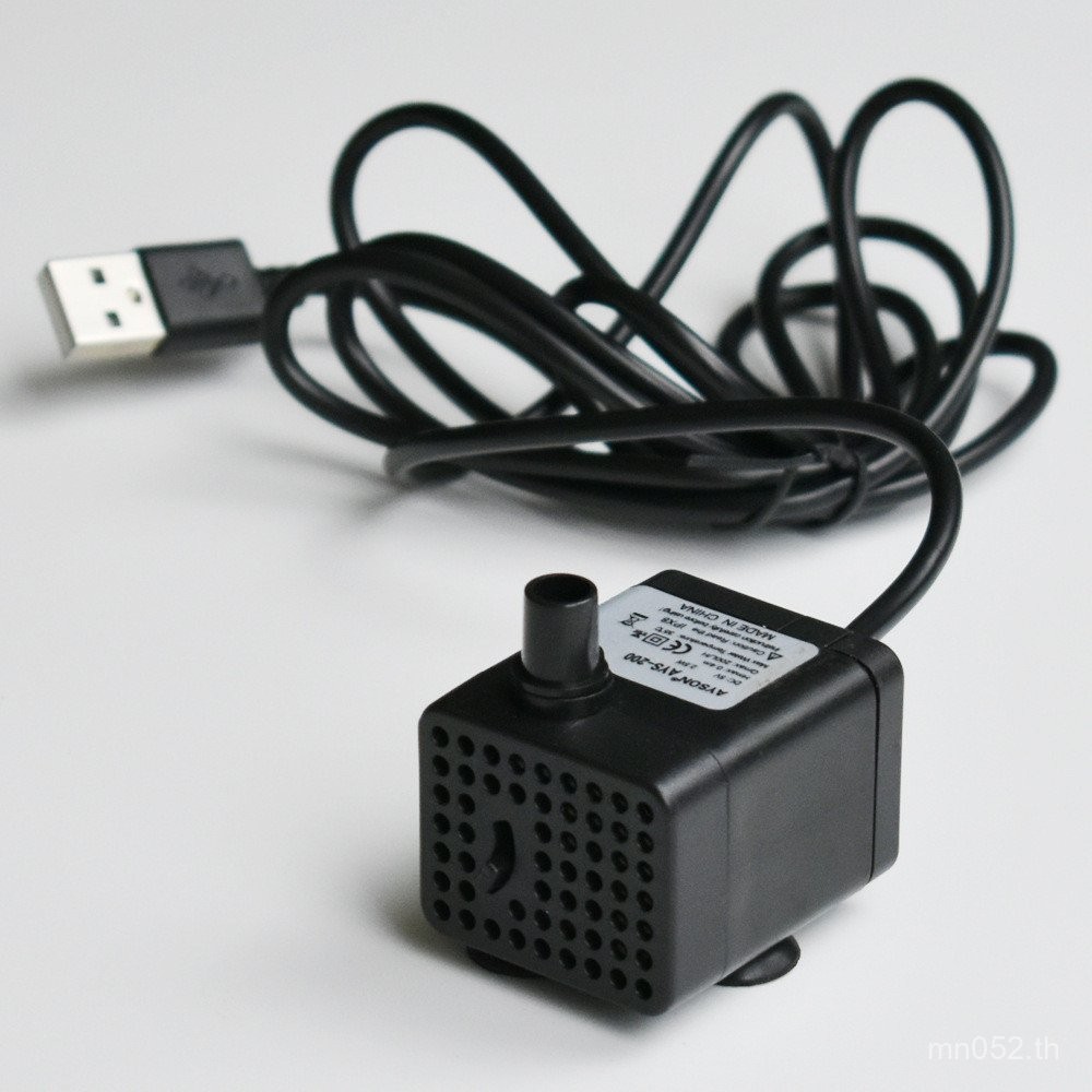 ปั๊มน้ํา Micro Submersible Pump พลังงานแสงอาทิตย์ในตัวตู้น้ําสัตว์เลี้ยง USB แมวสุนัข DC5V-12V น้ําพ