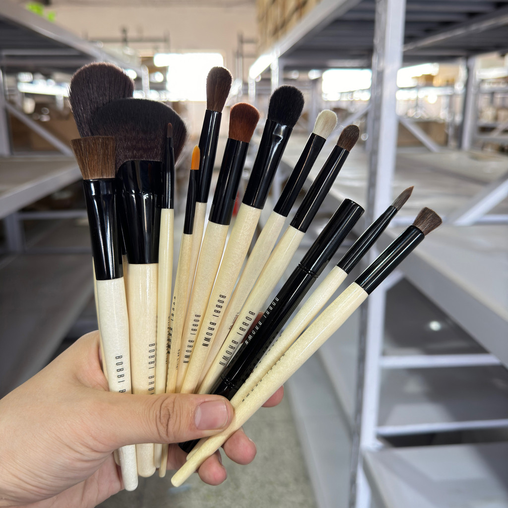 supermom แปรง แปรง BOBBI BROWN Barbie BROWN Full Set Animal Hair แปรงแต่งหน้า Horsehair แปรงอายแชโดว