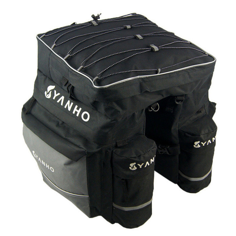 YANHO จักรยานเสือภูเขา Piggyback กระเป๋าชั้นวางกระเป๋าอุปกรณ์ขี่จักรยานสามในหนึ่งเดียวจักรยาน Piggyb