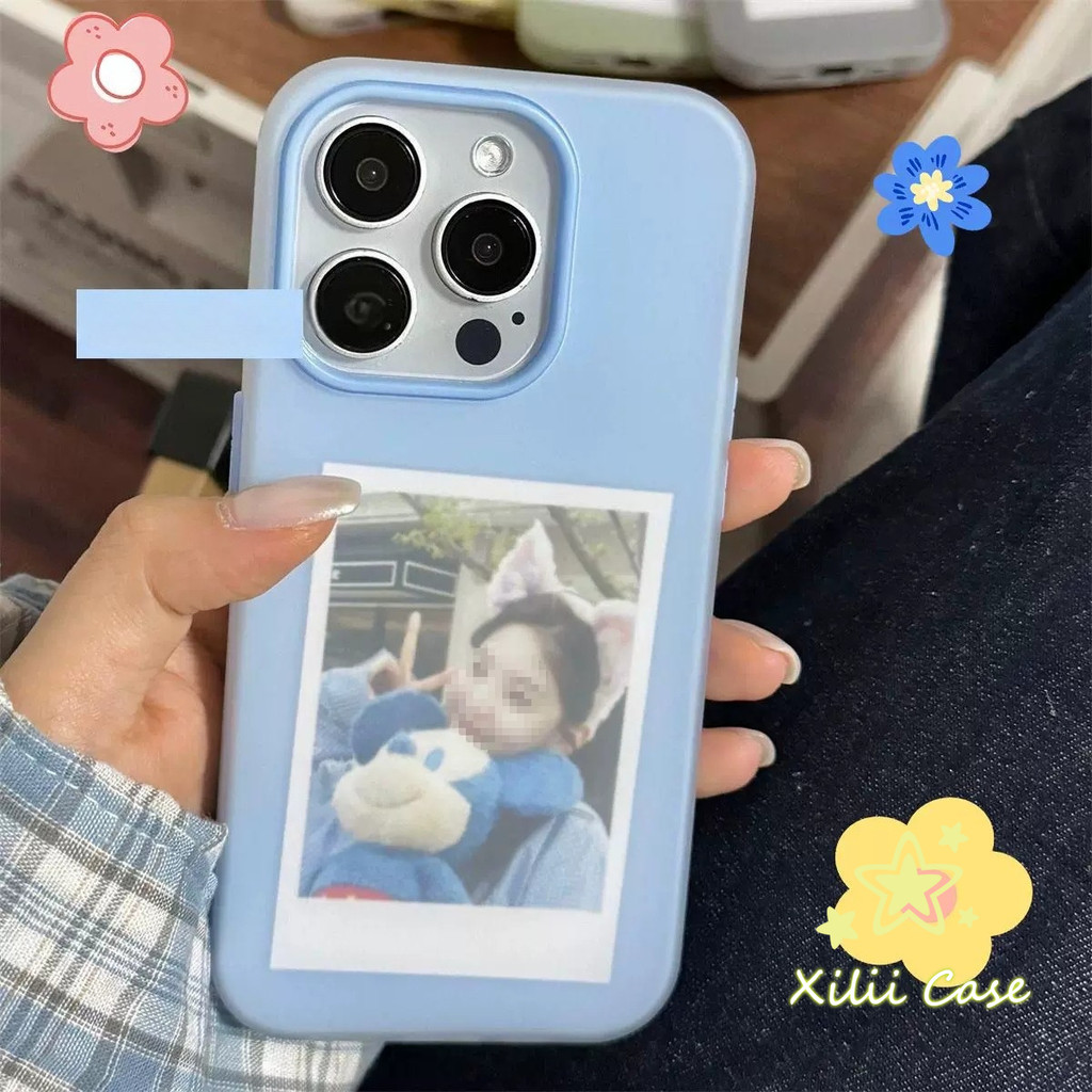 สำหรับIPhone 7Plus 15 16 11 13 12 14 Pro Max 15 16 7 8 Plus XR X XSภาพฝังตัวที่สง่างามแฟชั่นเรียบง่ายเยลลี่ใหม่ 2 in1 ปก
