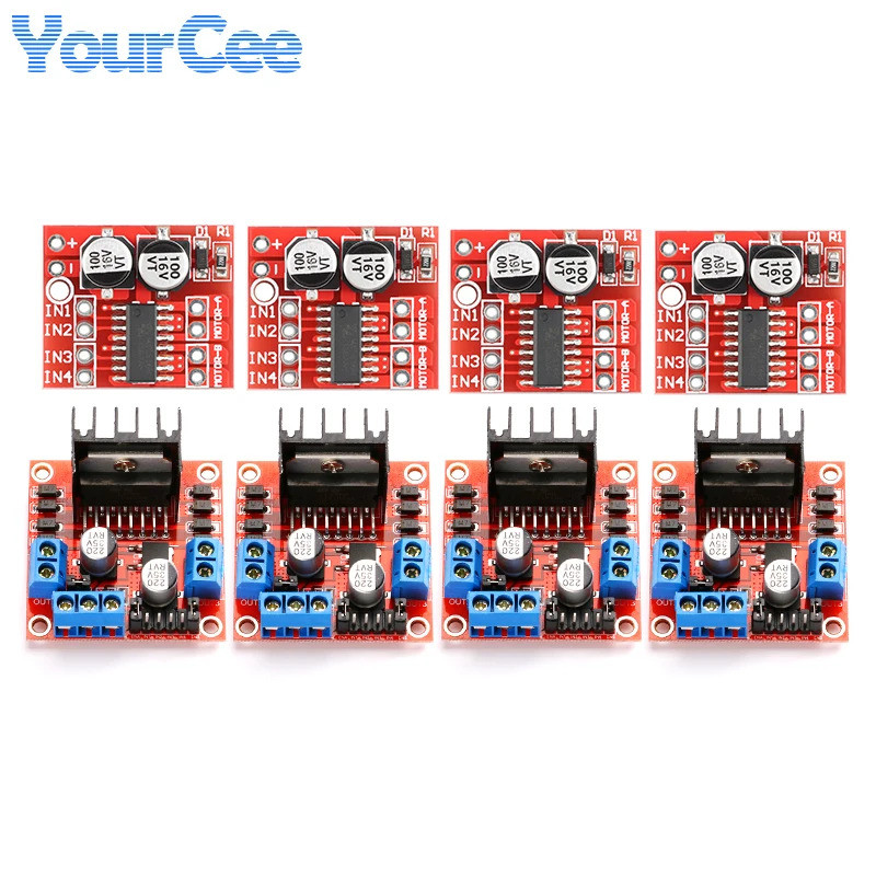L298N Driver Board โมดูล Mini L298N Stepper Motor สมาร์ทรถหุ่นยนต์ Breadboard Peltier L298 DC มอเตอร