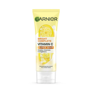Garnier Bright Complete Vitamin C Super Whip การ์นิเย่ ไบรท์ คอมพลีท วิตามินซี วิปโฟมล้างหน้า.