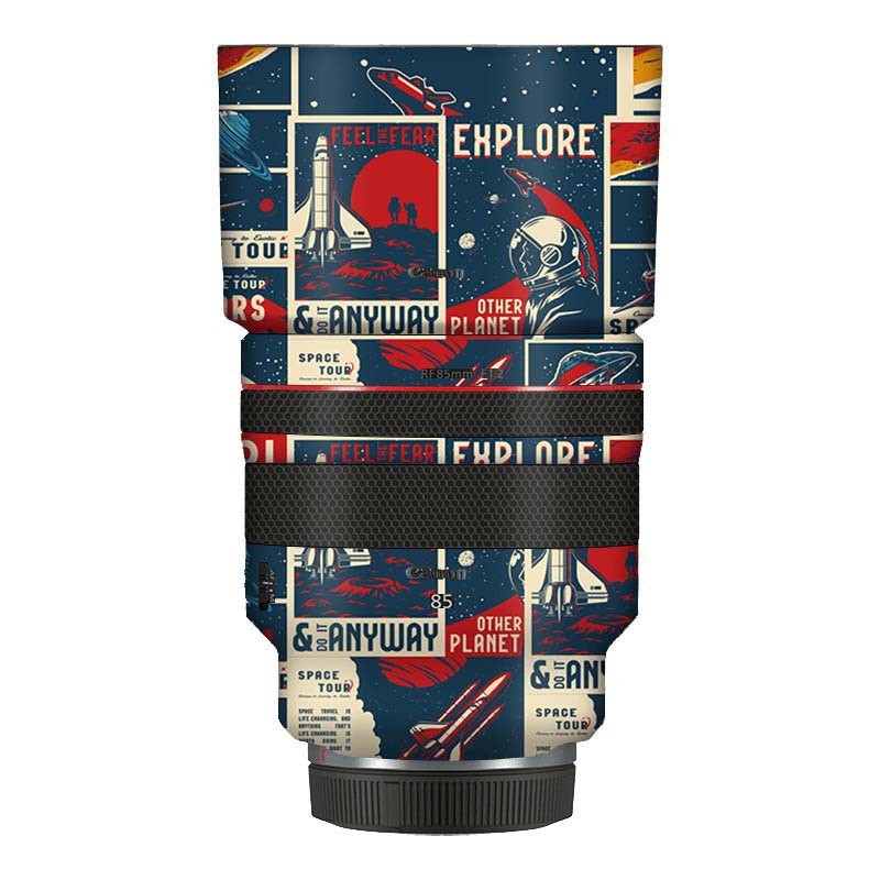 เหมาะสําหรับเลนส์ Canon RF85mmF1.2 USM ฟิล์มป้องกันแบบรวมทุกอย่าง 85 สติกเกอร์เลนส์การ์ตูน Graffiti