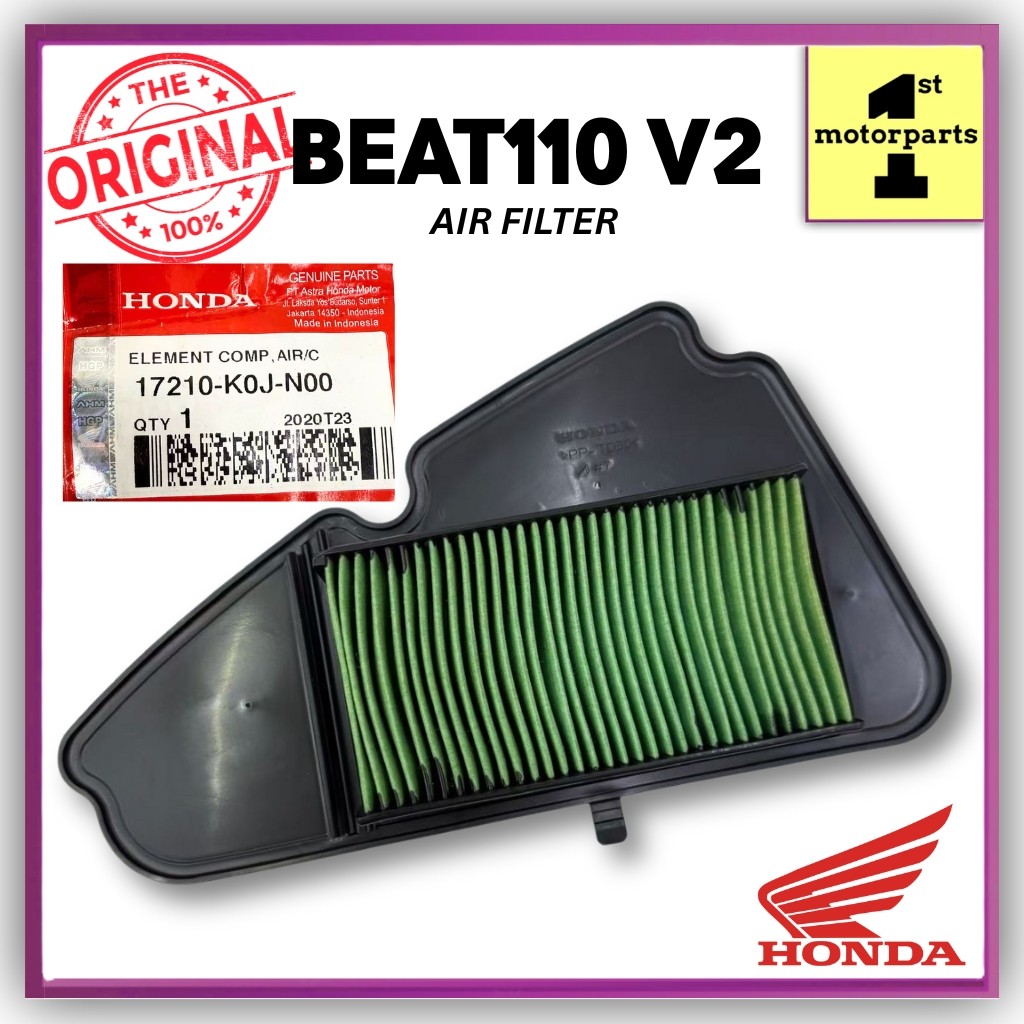 BEAT V2 BEAT110 V2 AIR FILTER CLEANER HONDA 17210-K0J-N00 HONDA