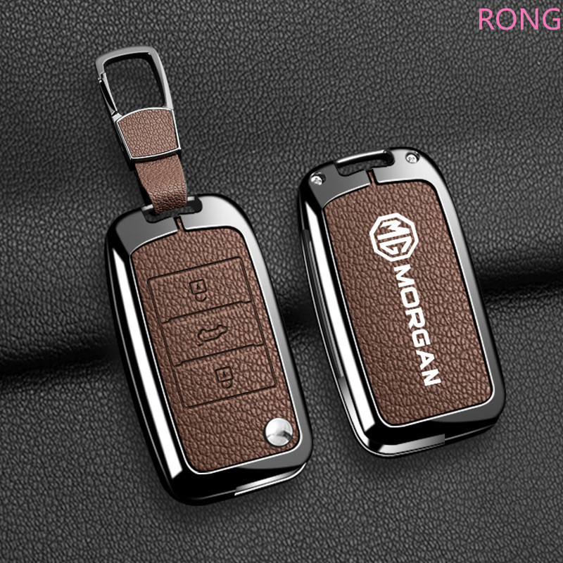 กุญแจรถป้องกันหัวเข็มขัดสําหรับ MG S5 EV MG EP MG4 Electic รถกรณี MG ES MG ZS EV ฝาครอบกุญแจพวงกุญแจ