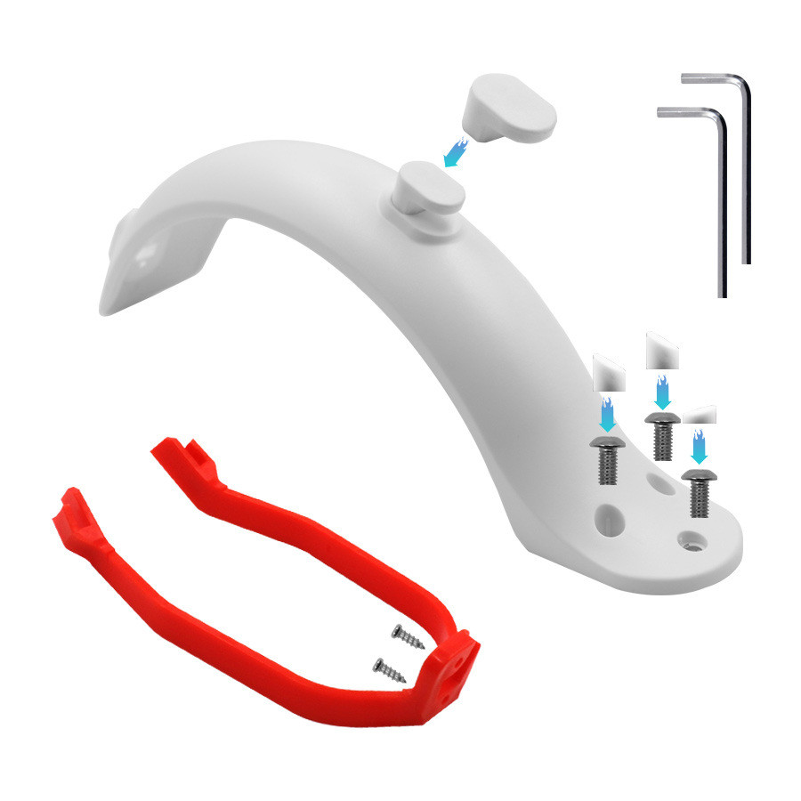 ชุดยึดและปรับโช้คพร้อมบังโคลนหลัง สำหรับสกู๊ตเตอร์ไฟฟ้า Xiaomi 1S/M365/Pro