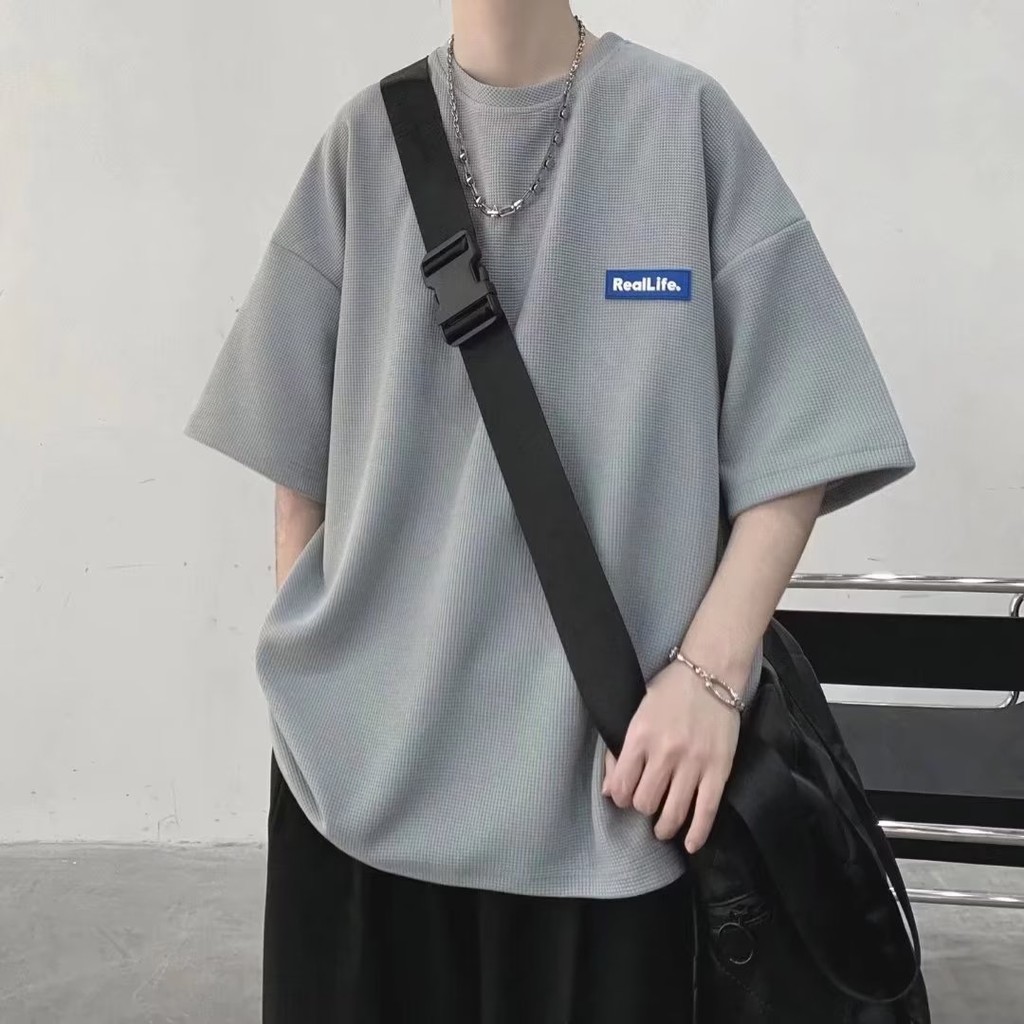 2025 NEW 2025 Standard Ins Trendy Youth Fashion Trend Round Neck New Summer T-Shirt Fashion Trendy B