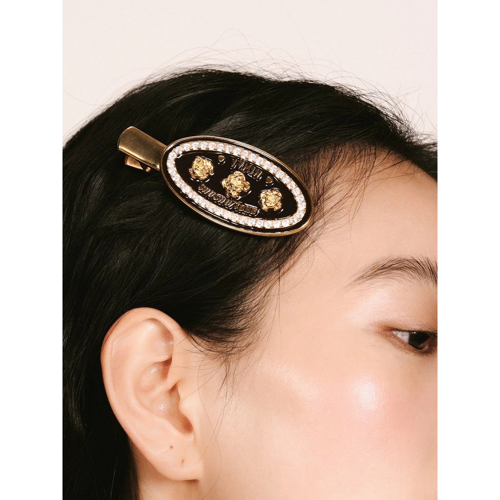 213279 Yvmin x shushutong ดอกกุหลาบ圆发夹