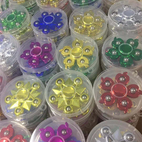 gyro ball ของเล่นเด็ก Stall Temple Fair ของเล่นเด็ก Finger Spinner กล่อง 5 ลูกปัด 6 ลูกปัด 8 ลูกปัด 