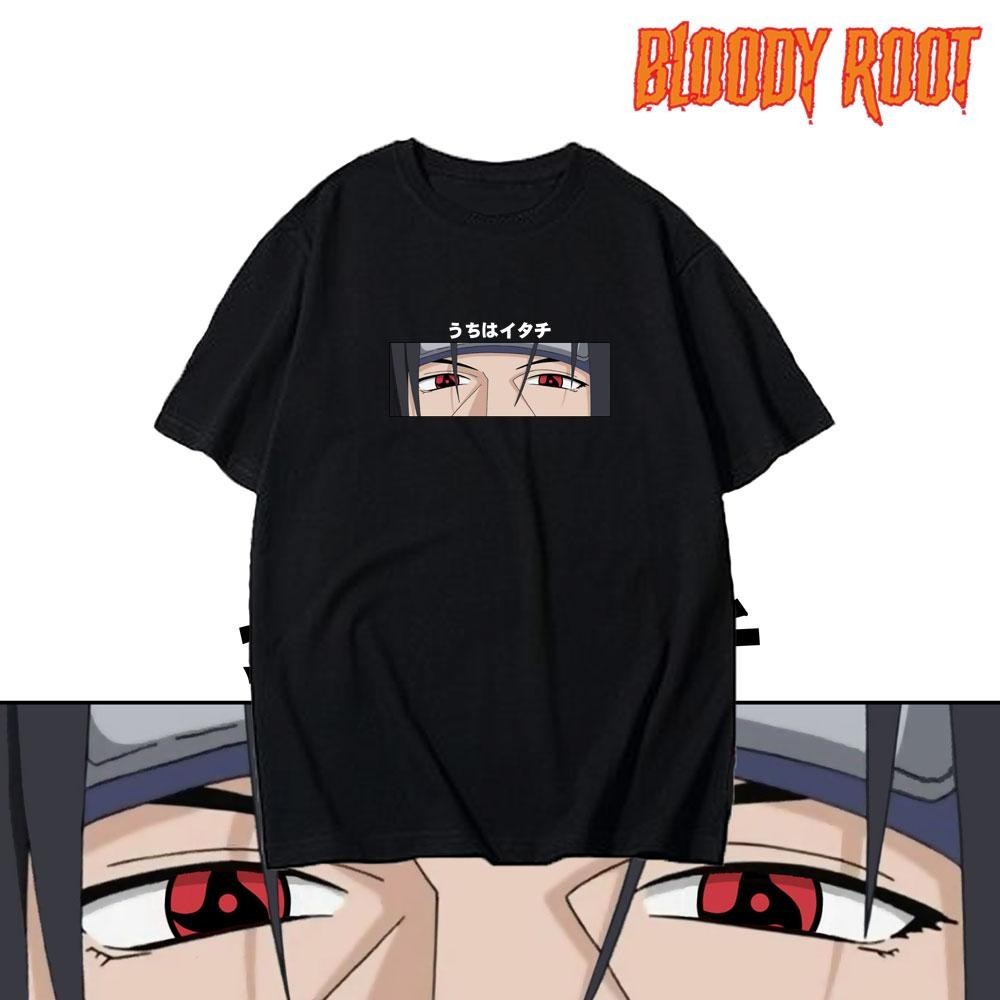 เสื้อยืด Bosgo Uchiha Itachi / เสื้อยืดอนิเมะ Naruto Shippuden Itachi / รากเลือด / ร้าน Rebahan