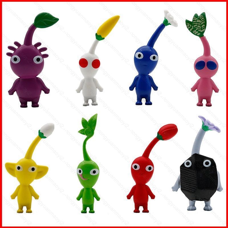 ZY2 8pcs Soni Pikmin Action Figure ของขวัญสําหรับเด็กเกมคอลเลกชันการ์ตูน Pikmin ตุ๊กตาของเล่นสําหรับ
