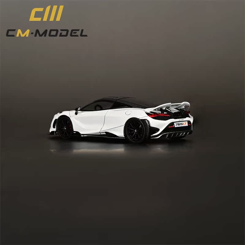 CM McLaren 765 LT 1: 64 McLaren หางเคลื่อนย้ายได้รถรุ่นสีส้มสีขาว