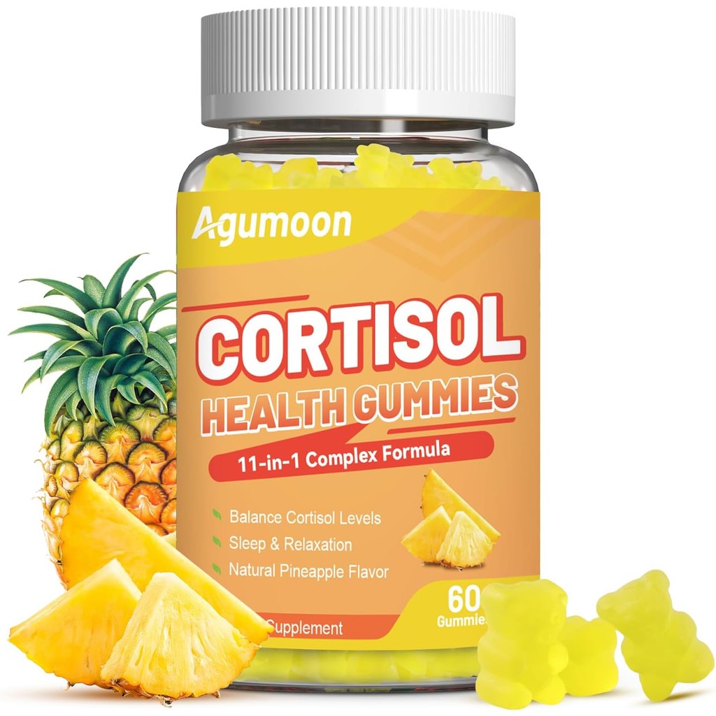 Cortisol Gummies for Women, Cortisol Supplements with Ashwagandha, Magnesium