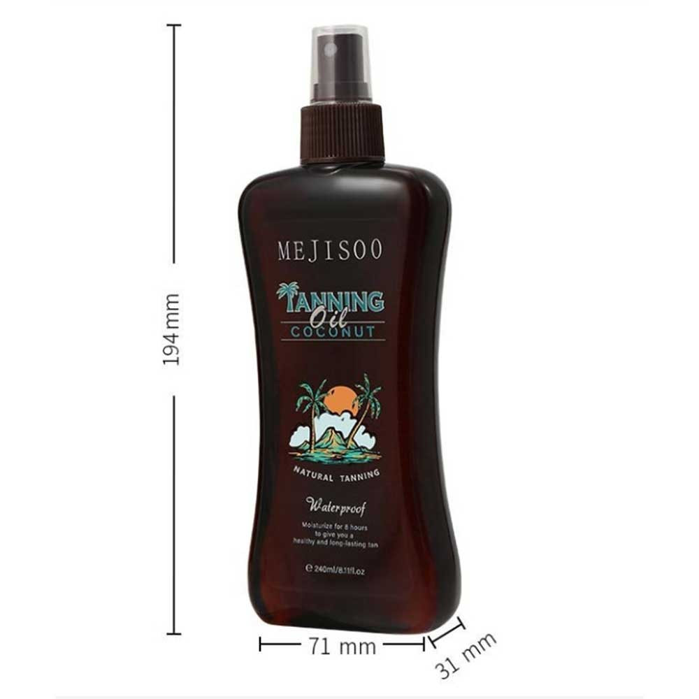 Tropic Oil 240ml Hawaiian Island New Product Dark # Tanning Coconut WERJ
