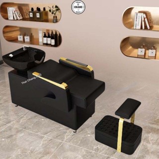 เตียงสระผม เตียงนวด เตียงสระผมร้านเสริมสวย ร้านตัดผมสีแดงเตี…