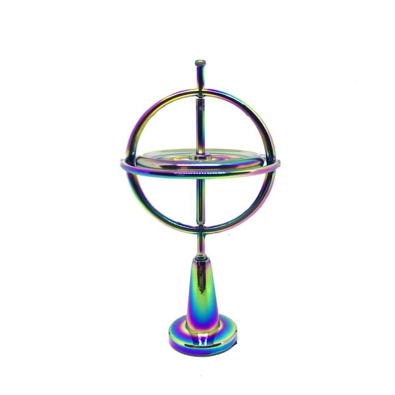 Gyroscope Toy Metal Anti-Gravity Spinning Table Gyroscope Flying Motion Balance Physics Toy Educatio