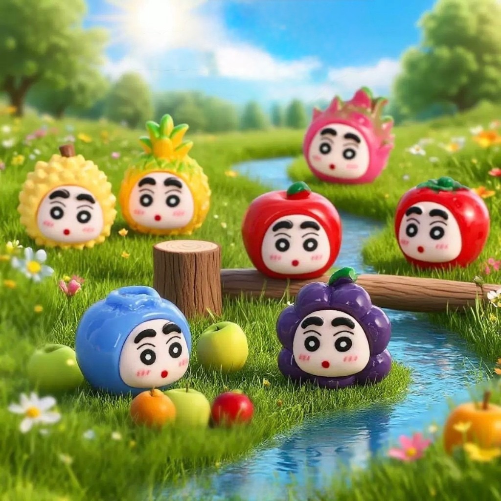 Mini Fruit Shin-Chan Series ทั้งชุด 8 Mini Fruit Shin-Chan Series ทั้งชุด 8