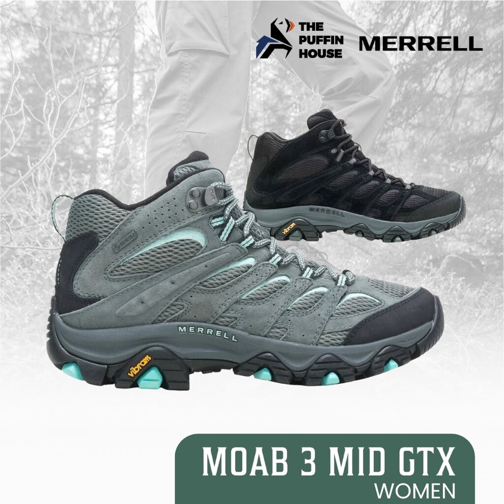 MERRELL MOAB 3 MID GTX WOMEN รองเท้าเดินป่าข้อสูง กันน้ำ สำหรับผู้หญิง